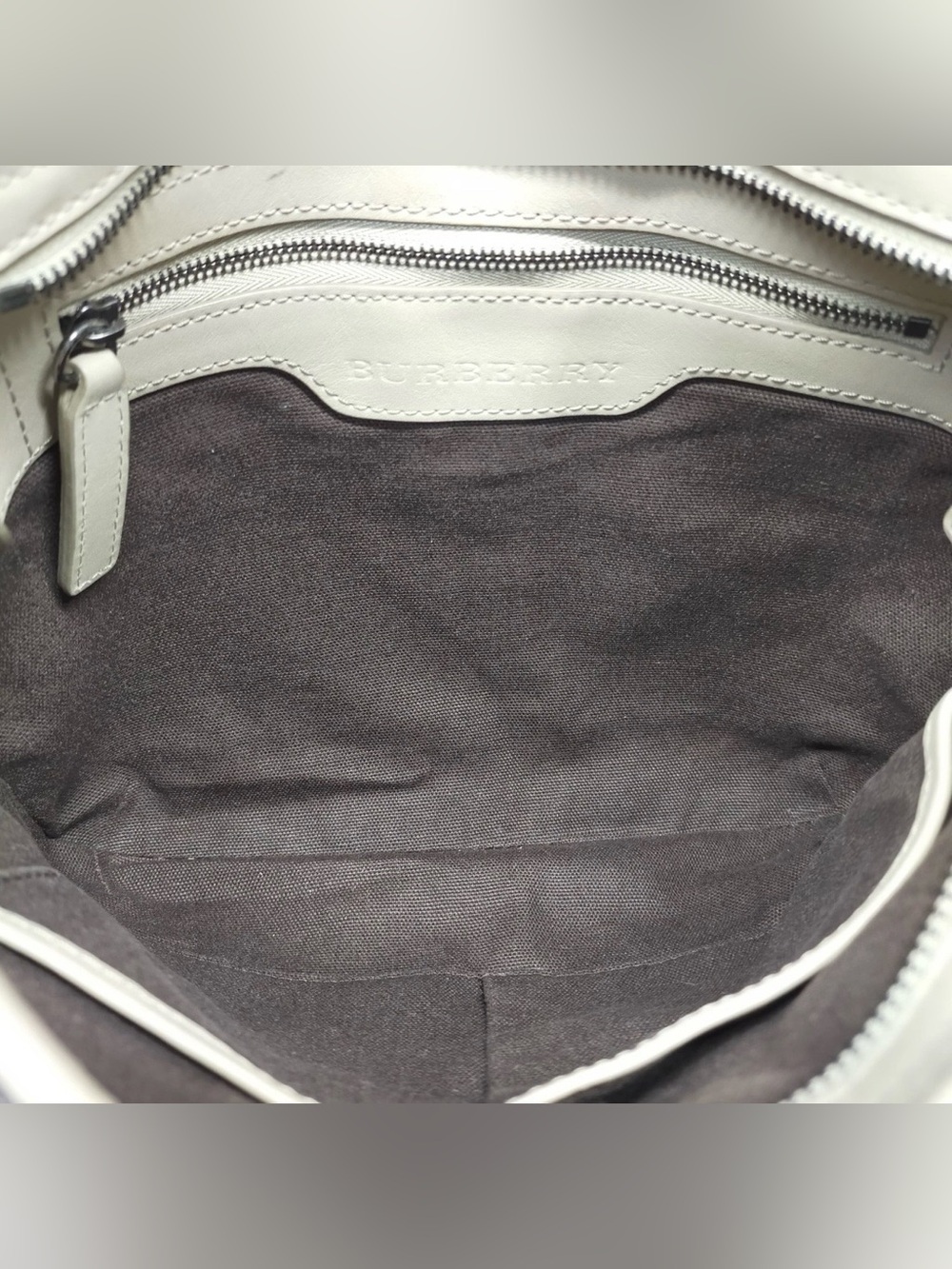 Burberry Beige Plaid Crossbody Bag with Black Accents - Picture 10 of 11